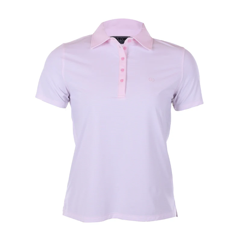 GFORE Feeder Stripe Women's Polo (Blush)