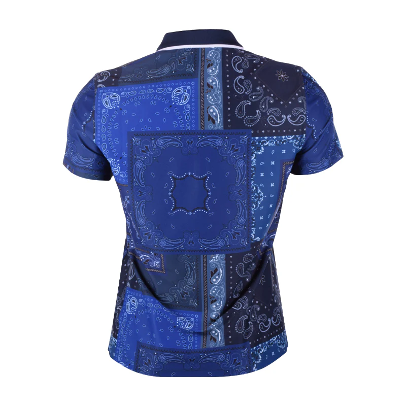 GFORE Bandana Print Pique Women's Polo (Twilight) - Image 2