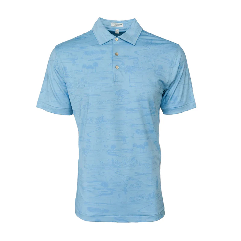 PETER MILLAR Country Performance Men's Polo (Cottage Blue)