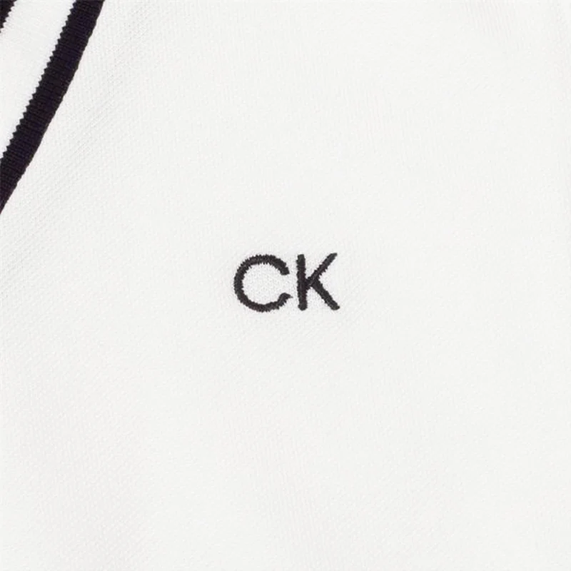 CALVIN KLEIN Delaware Women's Sleeveless Polo (White) - Image 4