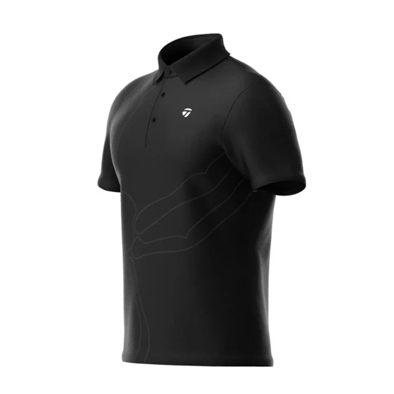 TAYLORMADE Lost Spider Men's Polo (Black) - Image 4