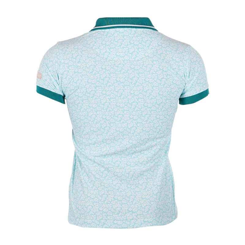 LE COQ SPORTIF GOLF Flower Pattern Women's Polo (Emerald) - Image 2