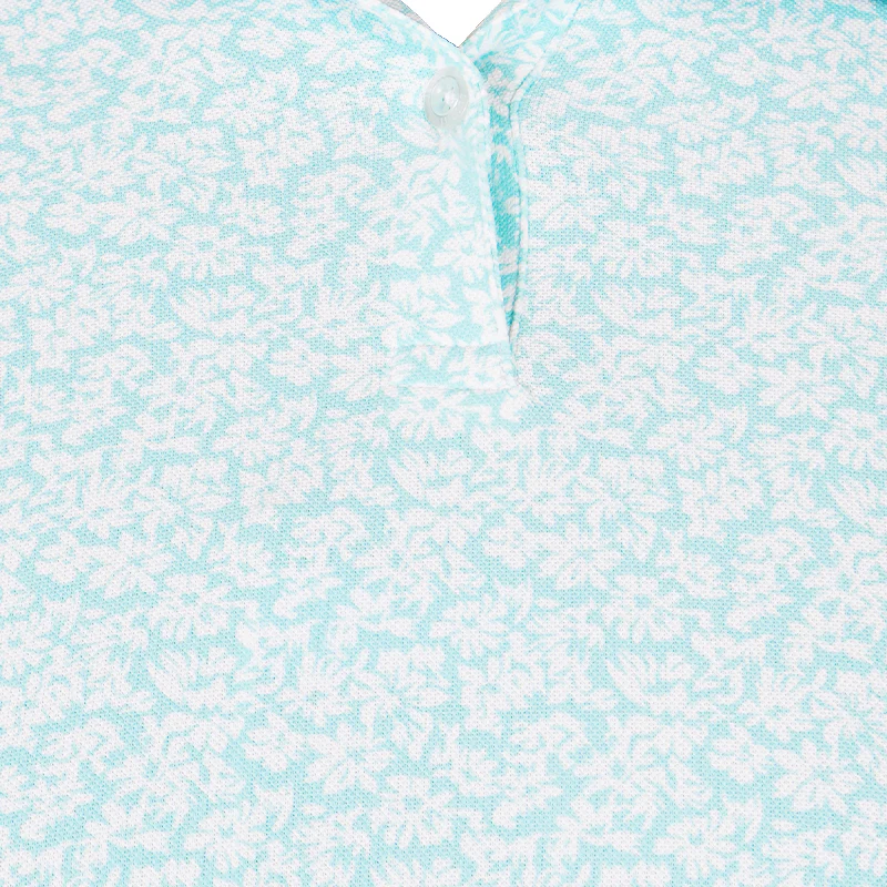 LE COQ SPORTIF GOLF Flower Pattern Women's Polo (Emerald) - Image 3