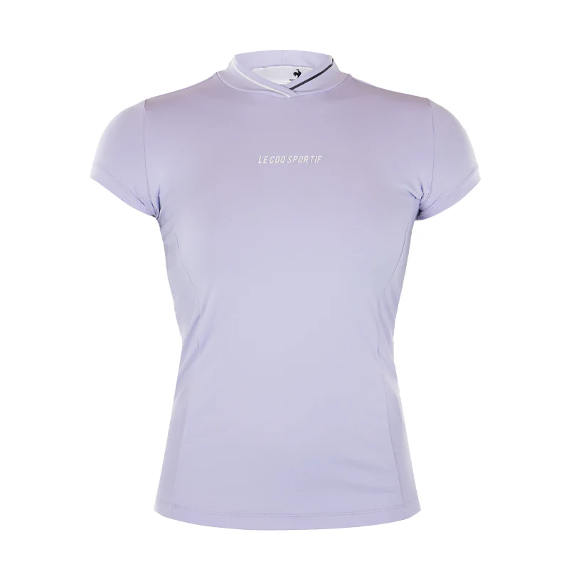 LE COQ SPORTIF GOLF Rijoume Variable Women's Mock Shirt (Purple)