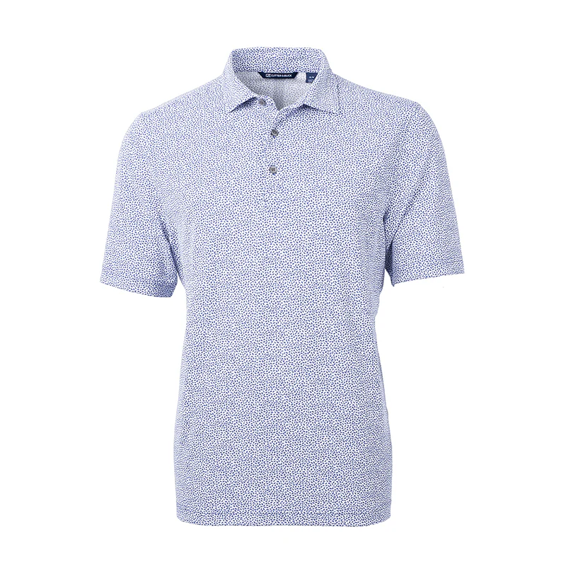 CUTTER & BUCK Virtue Ecopique Print Men's Polo (Hyacinth)