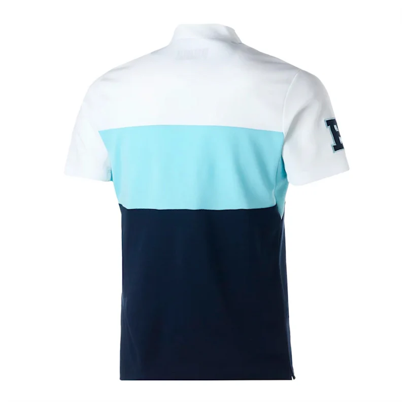 PUMA Blocking Mock Men's Shirt (White/Blue) - Image 2