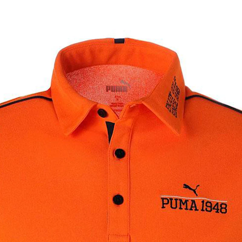 PUMA Cool Touch Tour Men's Polo (Orange) - Image 3