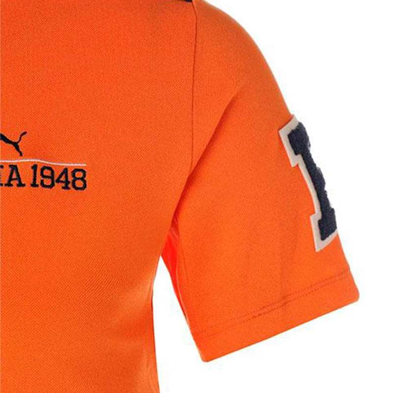 PUMA Cool Touch Tour Men's Polo (Orange) - Image 4