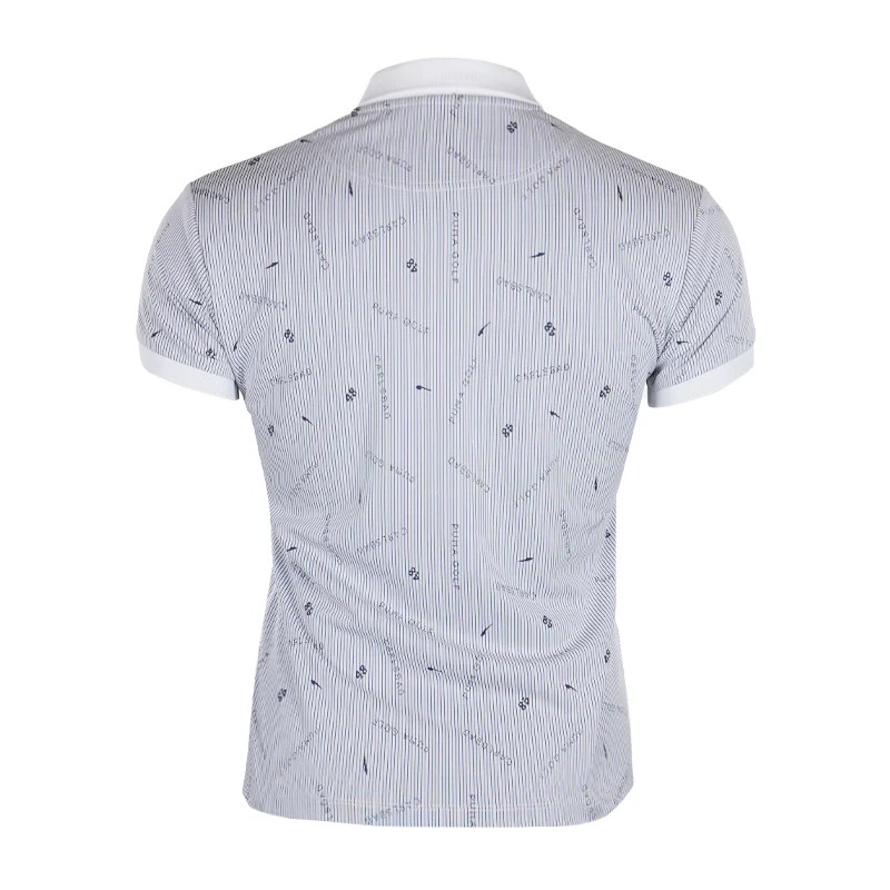 PUMA Women's Striped Polo (Bright White) - Image 2
