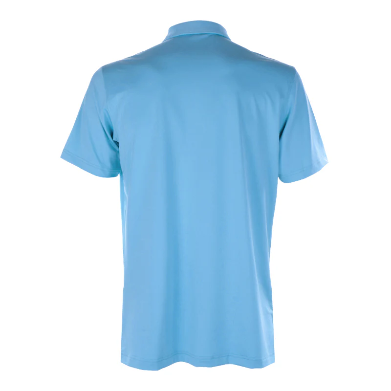 PETER MILLAR Solid Jersey Men's Polo (Cottage Blue) - Image 2
