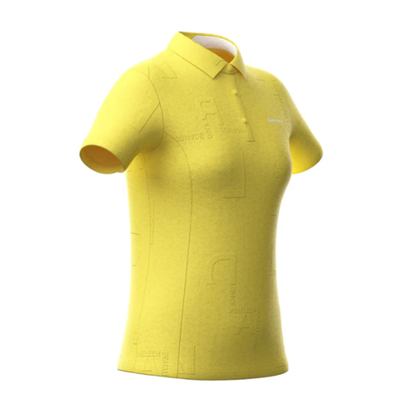 TAYLORMADE Letter Graphic Women's Polo (Yellow) - Image 3