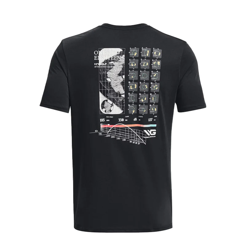 UNDER ARMOUR Golf Map Men's Shirt (Black) - Image 2
