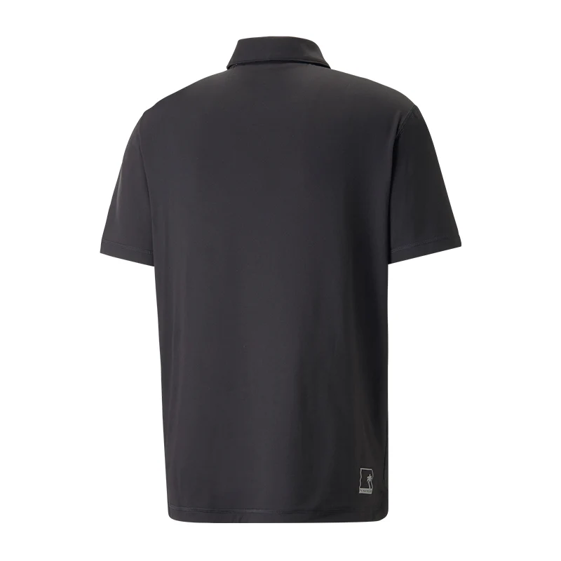 PUMA Palm Tree Crew Men's Polo (Black) - Image 2