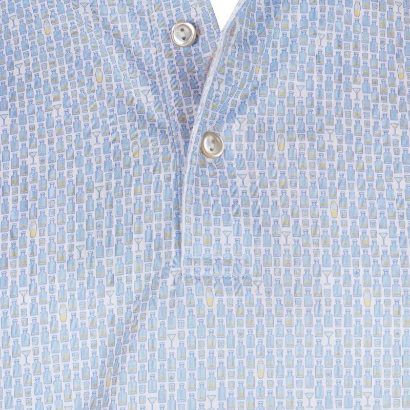 PETER MILLAR Performance Jersey Men's Polo (White) - Image 3