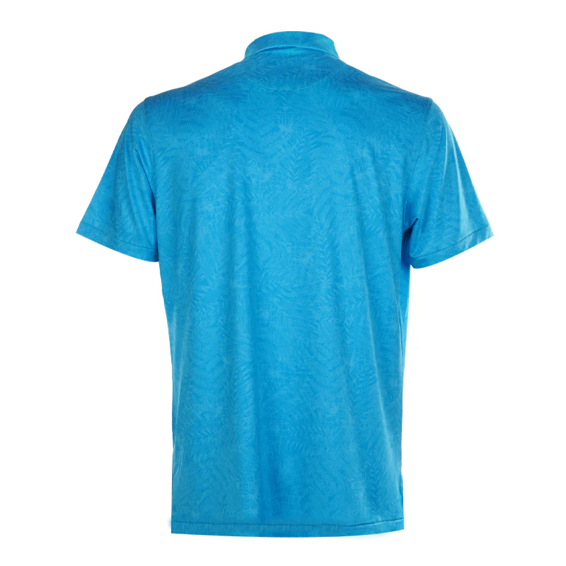 PETER MILLAR Sylvan Performance Jersey Men's Polo (Caribbean) - Image 2