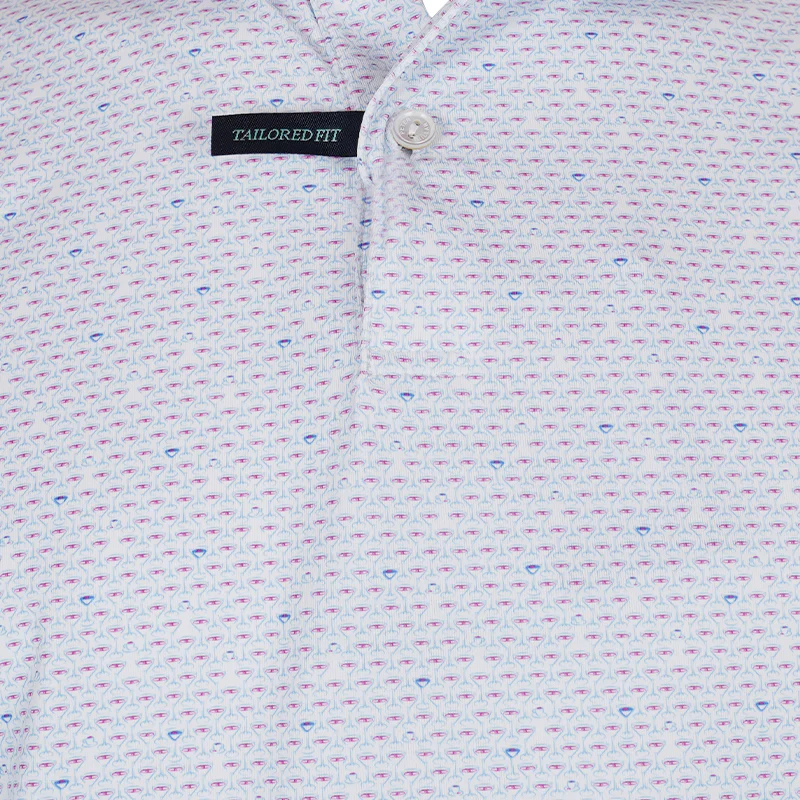 PETER MILLAR Espresso Martinis Performance Men's Polo (White) - Image 3