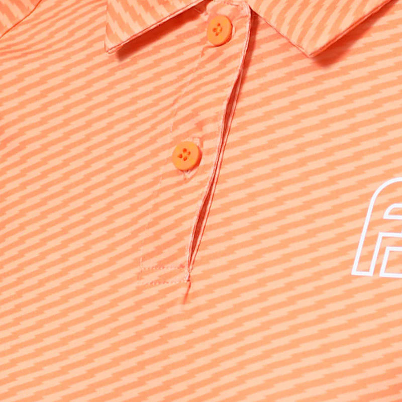 FOOTJOY Japan Women's Short Sleeve Polo (Orange) - Image 3
