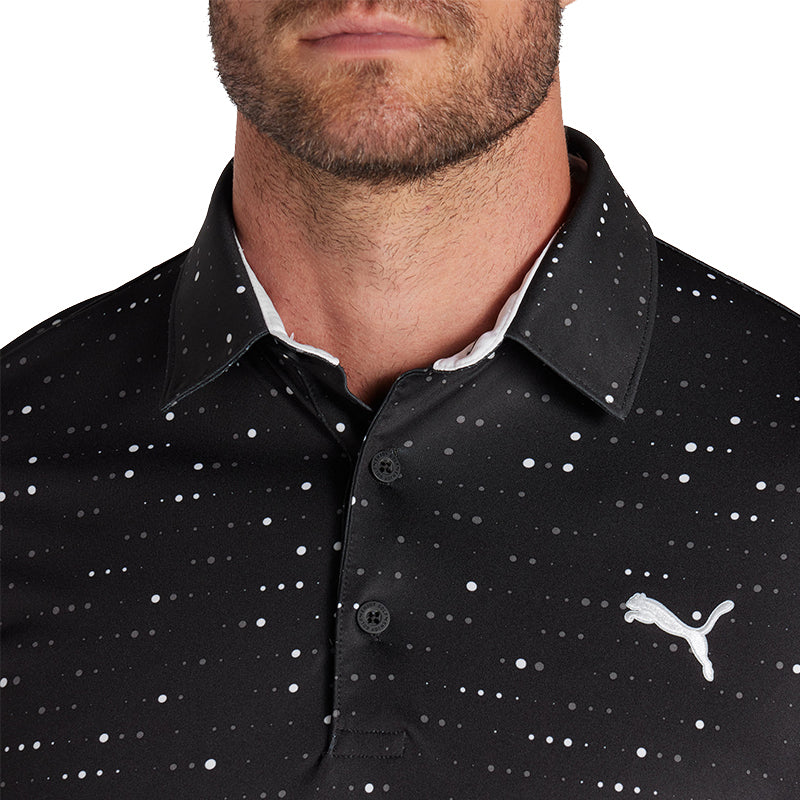 PUMA Keys Men's Polo (Black/White Glow) - Image 3