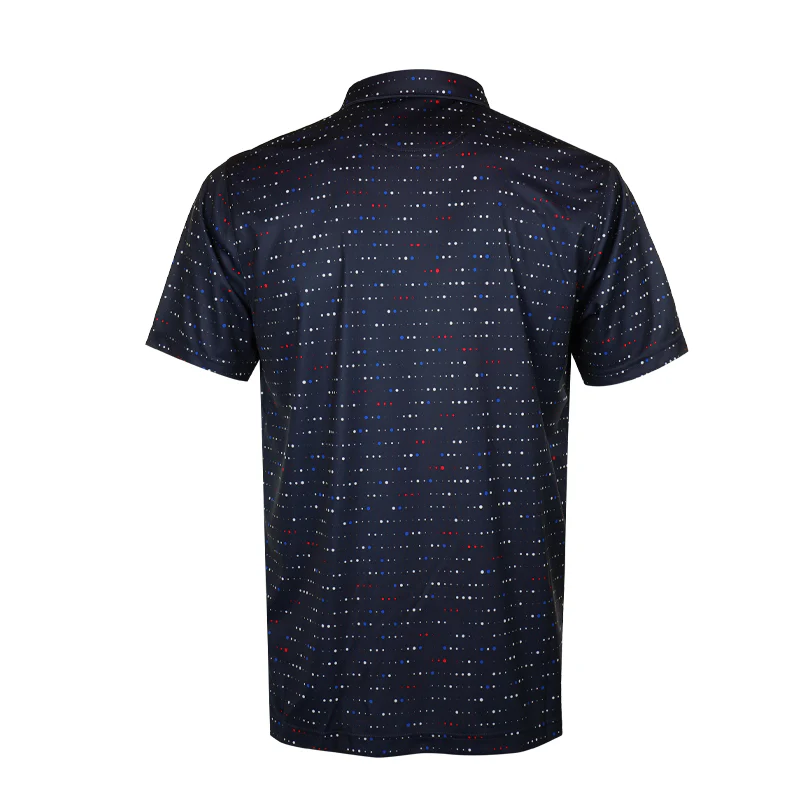PUMA Keys Men's Polo (Deep Navy/Strong Red) - Image 2
