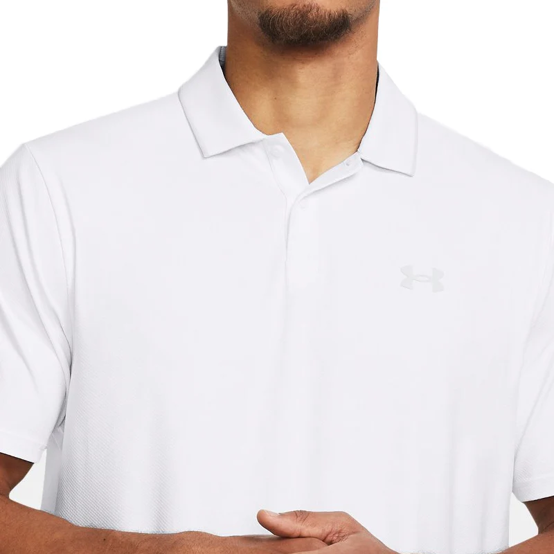 UNDER ARMOUR Iso-Chill Men's Polo (White) - Image 3