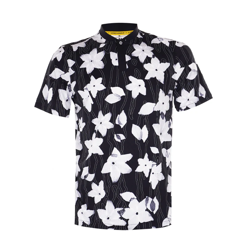 UNDER ARMOUR Curry Bomber Men's Polo (Black/Celeste)