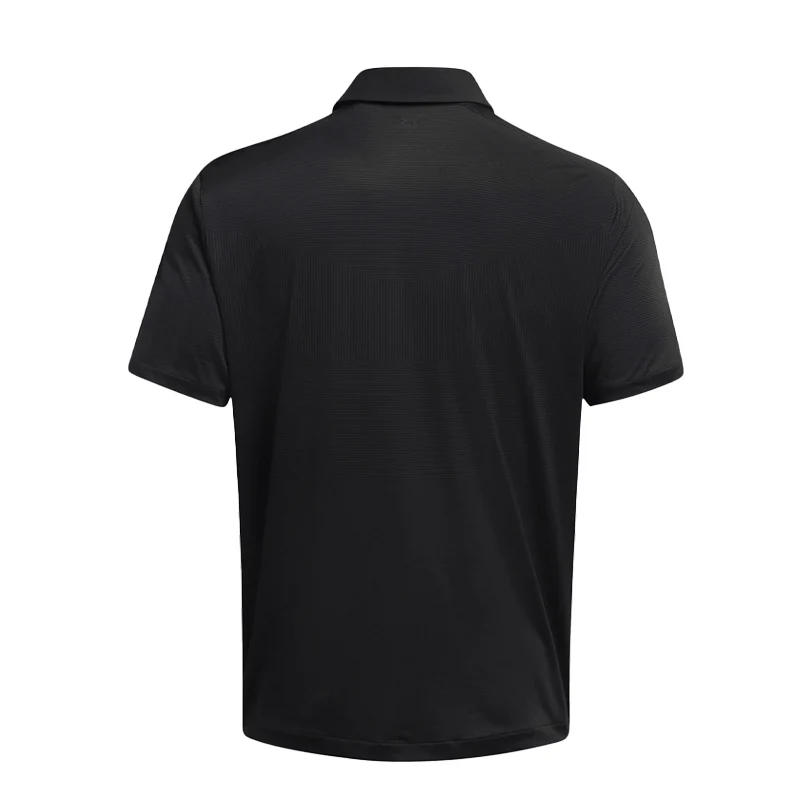 UNDER ARMOUR Tour Tips Jacquard Men's Polo (Black) - Image 2