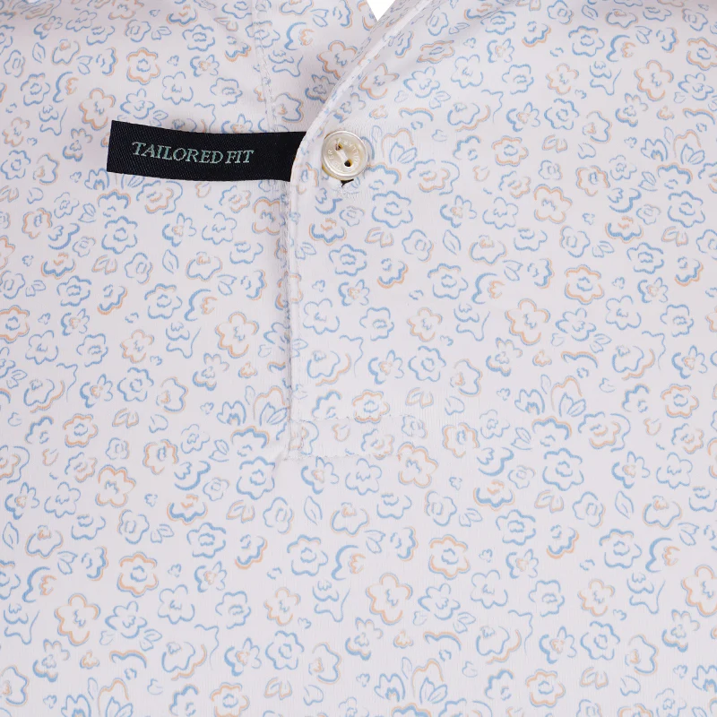PETER MILLAR Fields of Carlsbad Performance Men's Jersey (White) - Image 3