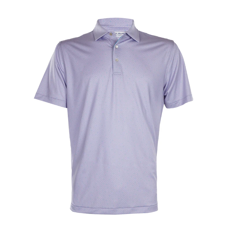 PETER MILLAR Soriano Performance Jersey Men's Polo (Lavender Fog)
