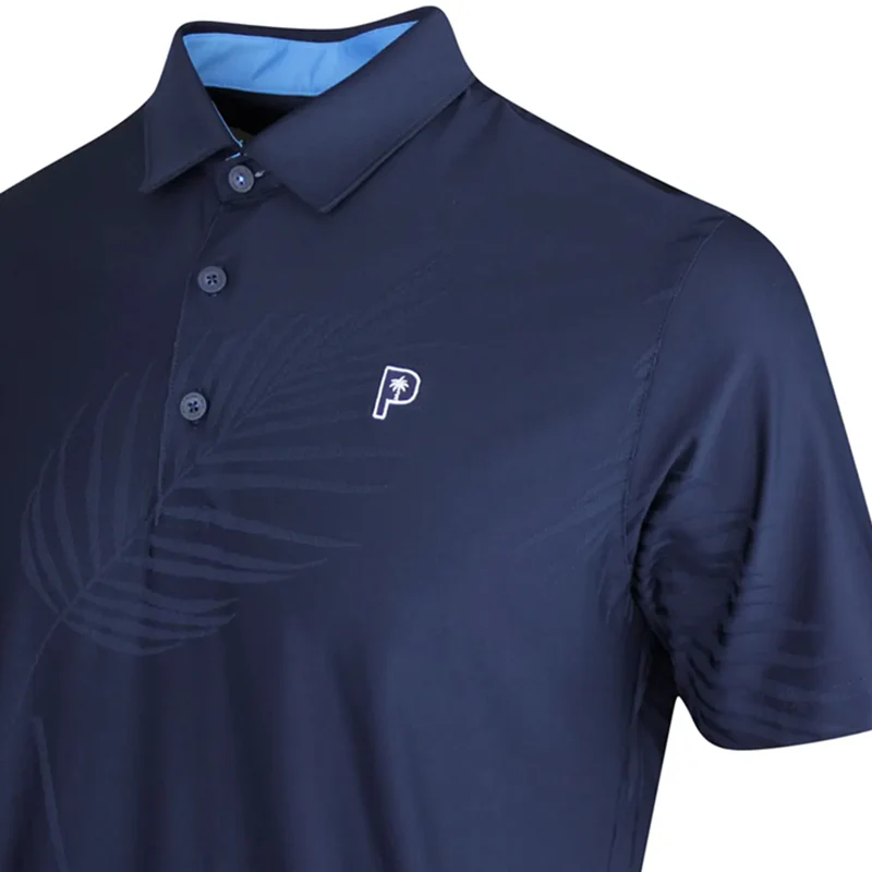 PUMA x PTC Jacquard Men's Polo (Deep Navy) - Image 3