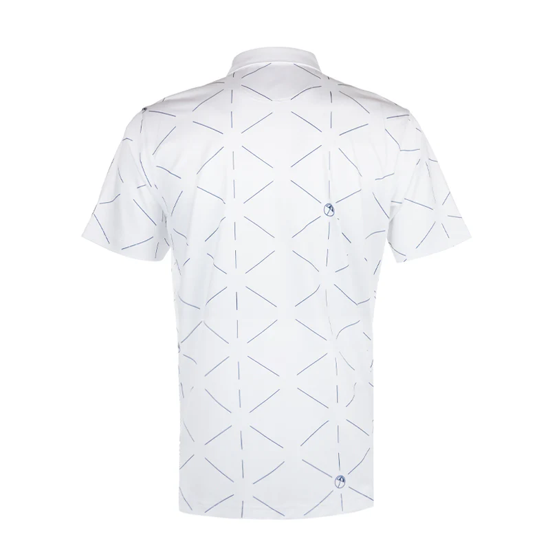 PUMA x Arnold Palmer Geo Men's Polo (White/Deep Navy) - Image 2