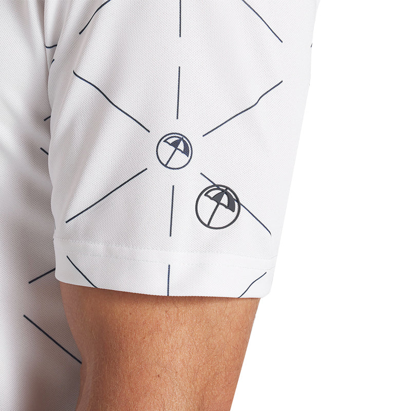 PUMA x Arnold Palmer Geo Men's Polo (White/Deep Navy) - Image 4