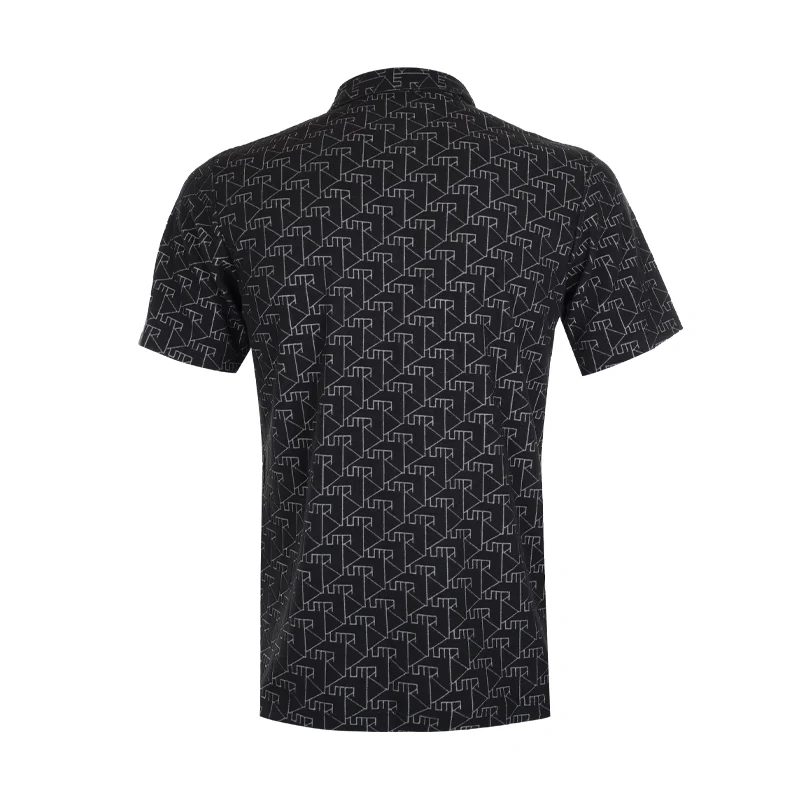 PUMA Japan Stretch Pile Jacquard Men's Polo (Black) - Image 2
