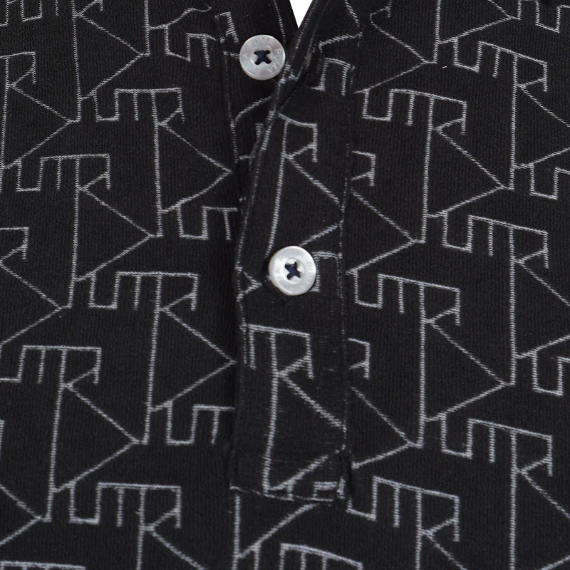PUMA Japan Stretch Pile Jacquard Men's Polo (Black) - Image 3