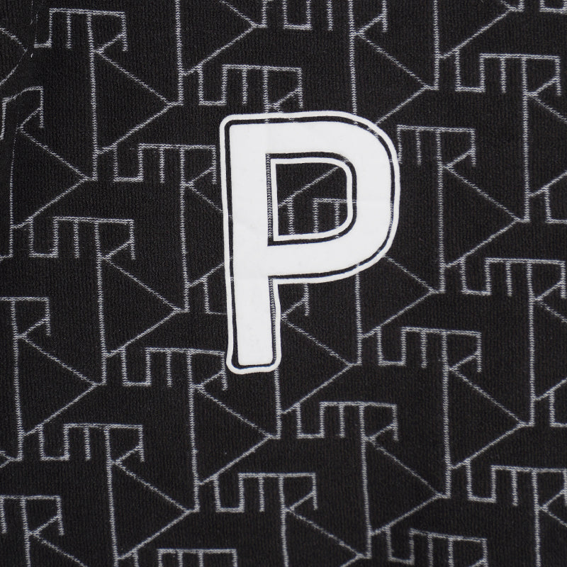 PUMA Japan Stretch Pile Jacquard Men's Polo (Black) - Image 4
