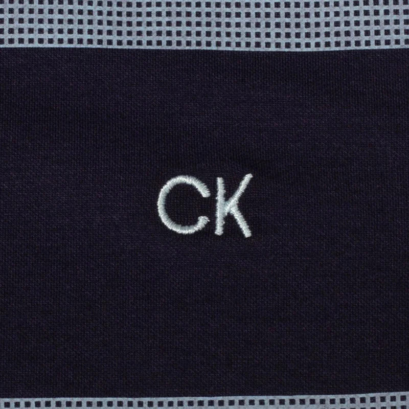 CALVIN KLEIN Fort Jackson Men's Polo (Evening Blue) - Image 4