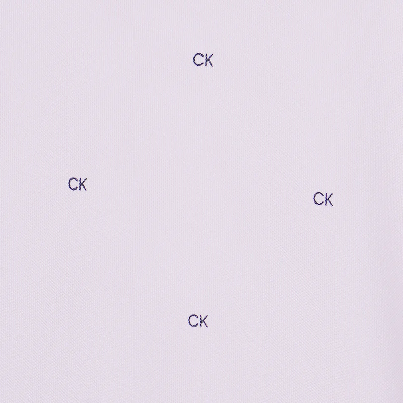 CALVIN KLEIN Monogram Men's Polo (Pink) - Image 4