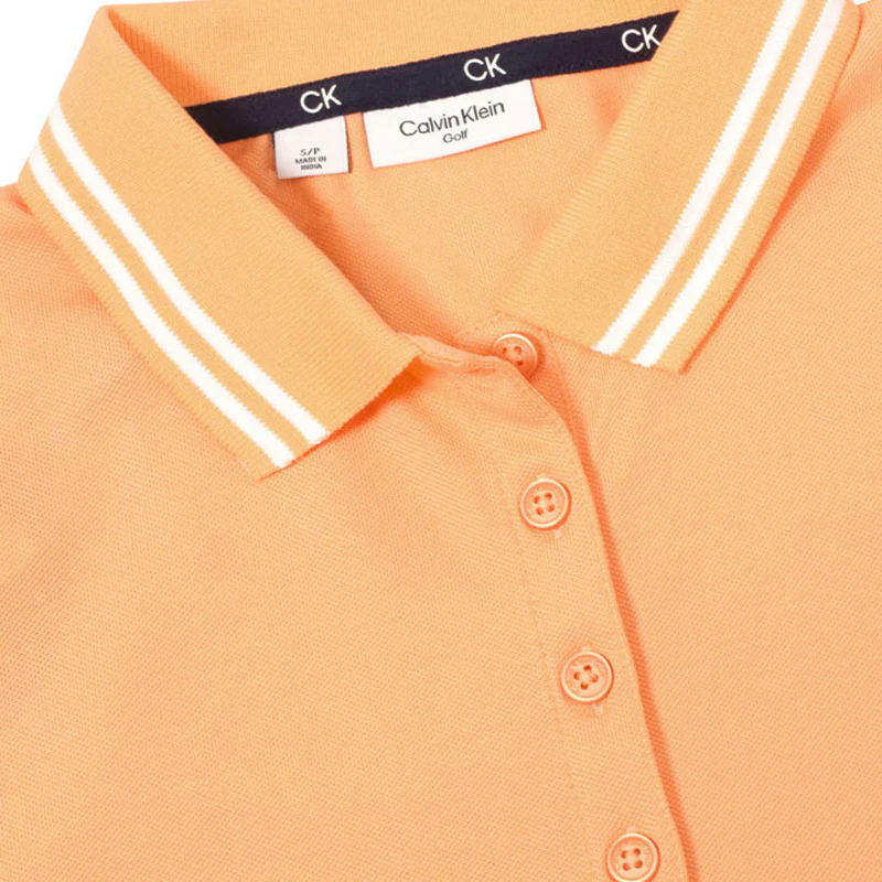 CALVIN KLEIN Brightmeadow Women's Polo (Peach Cobbler) - Image 3