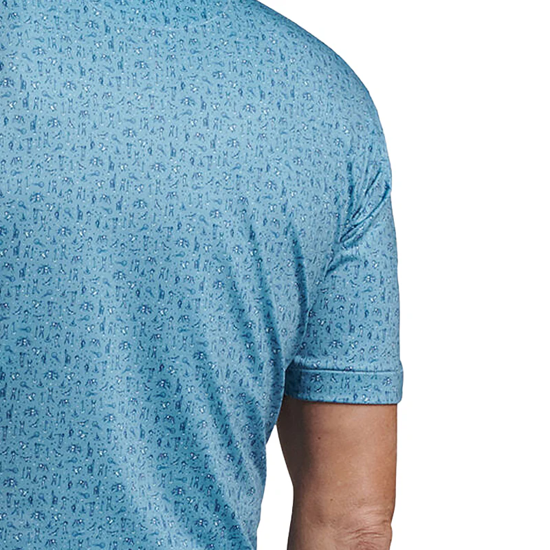 PETER MILLAR Hole in 1 Performance Jersey Men's Polo (Rainfall) - Image 4