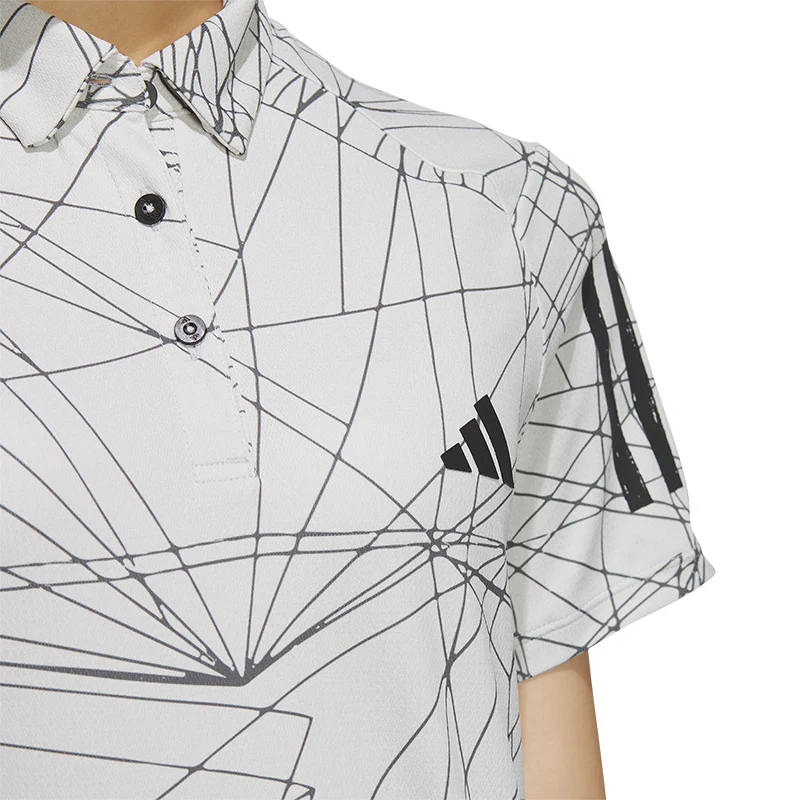 ADIDAS Essential Women's Graphic Polo (White) - Image 3
