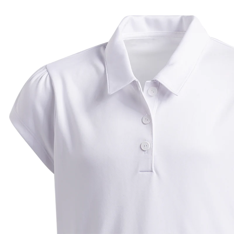 ADIDAS Girl's Performance Polo (White) - Image 3