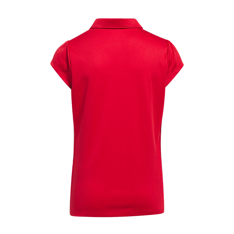 ADIDAS Girl's Performance Polo (Red) - Image 2