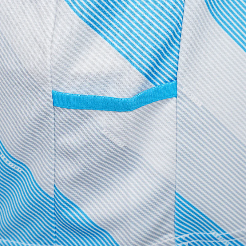 FOOTJOY Japan Print Mock Men's Short Sleeve Shirt (Neo Blue) - Image 3