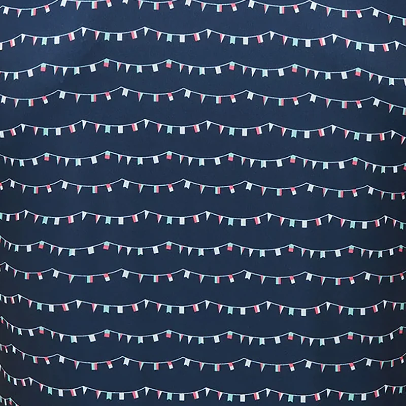 FOOTJOY Flag Banner Print Lisle Men's Polo (Navy) - Image 4