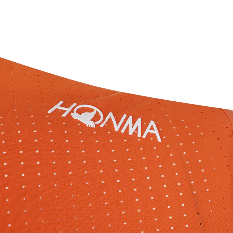 HONMA Performance Men's Polo (Orange) - Image 4