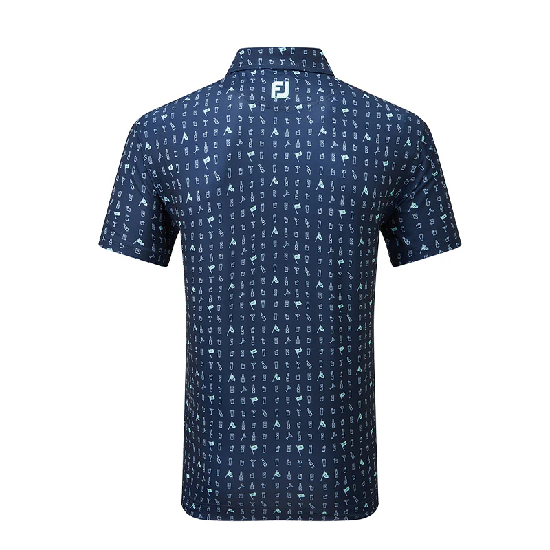FOOTJOY The 19th Hole Lisle Men's Polo (Navy) - Image 2
