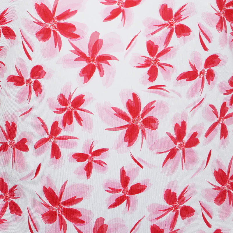 FOOTJOY Women's Floral Shirt (Pink/Red) - Image 4