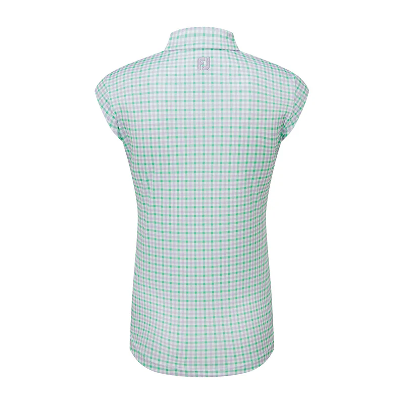 FOOTJOY Gingham Women's Shirt (Lav/Mint) - Image 2