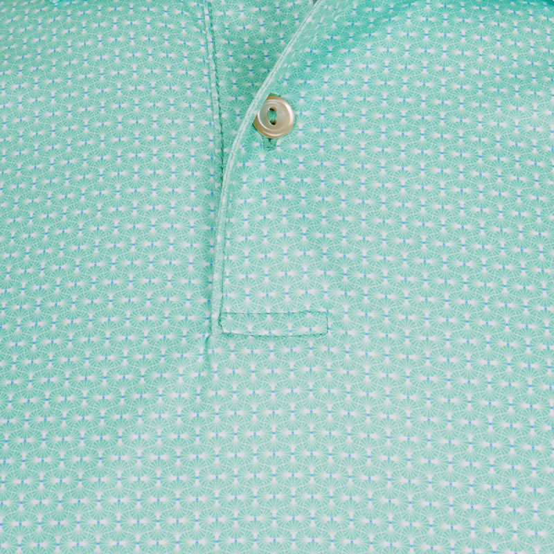 PETER MILLAR Feather Art Men's Polo (Summer Meadow) - Image 3