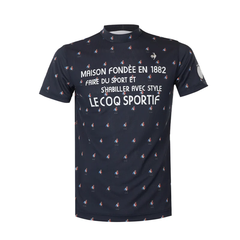 LE COQ SPORTIF GOLF Rooster Men's Mock Shirt (Navy)