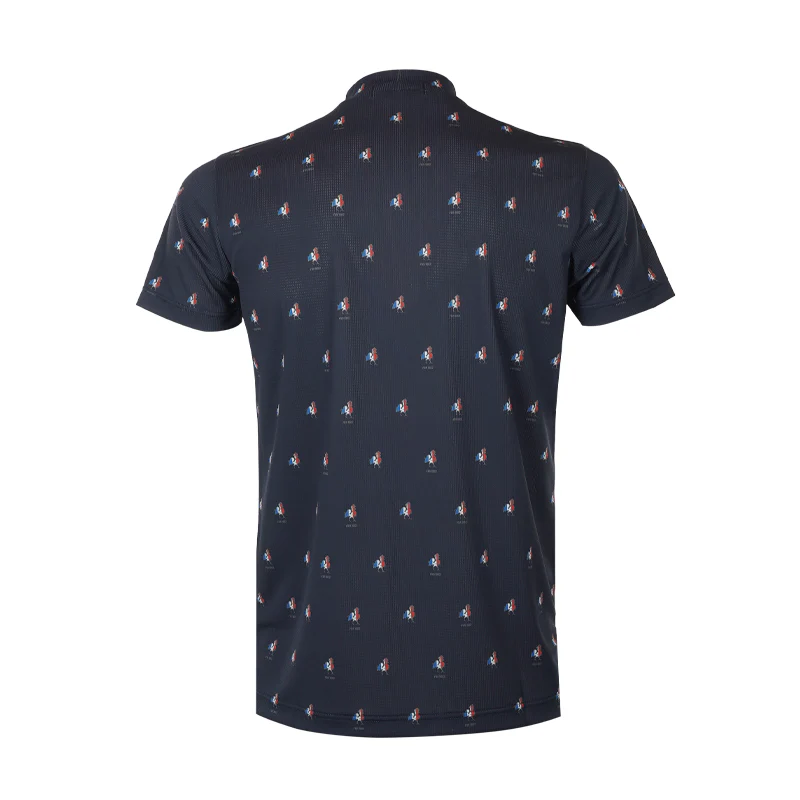 LE COQ SPORTIF GOLF Rooster Men's Mock Shirt (Navy) - Image 2